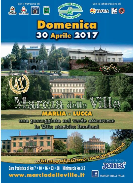 Locandina Marcia delle Ville 2017