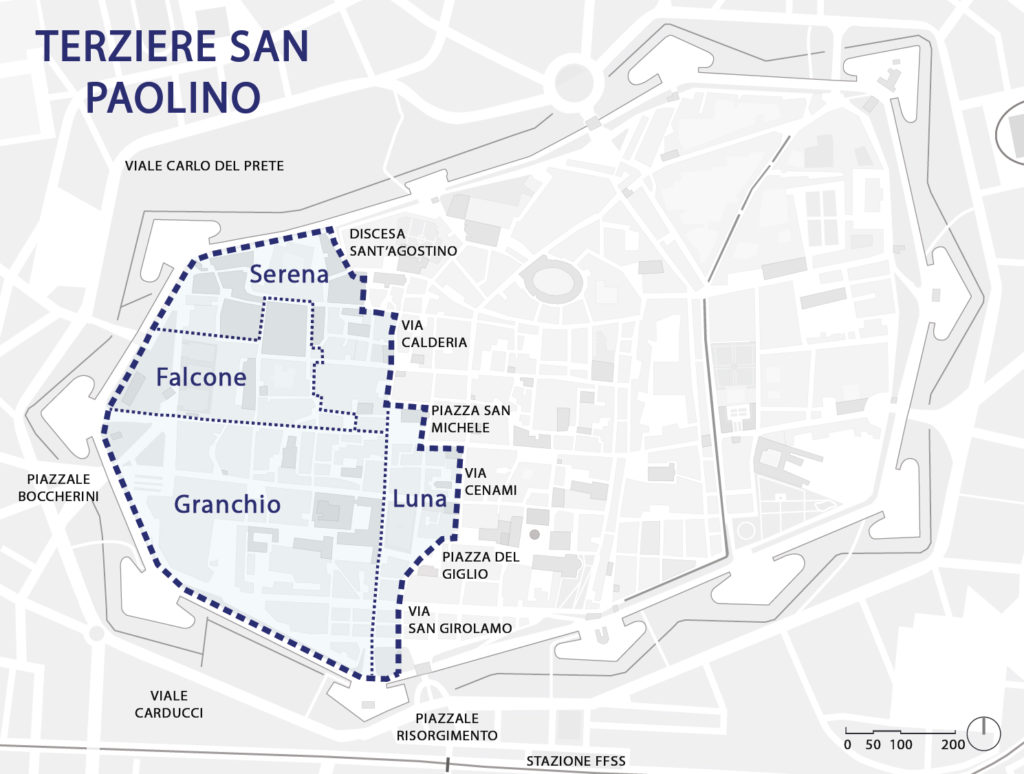 Mappa terziere San Paolino