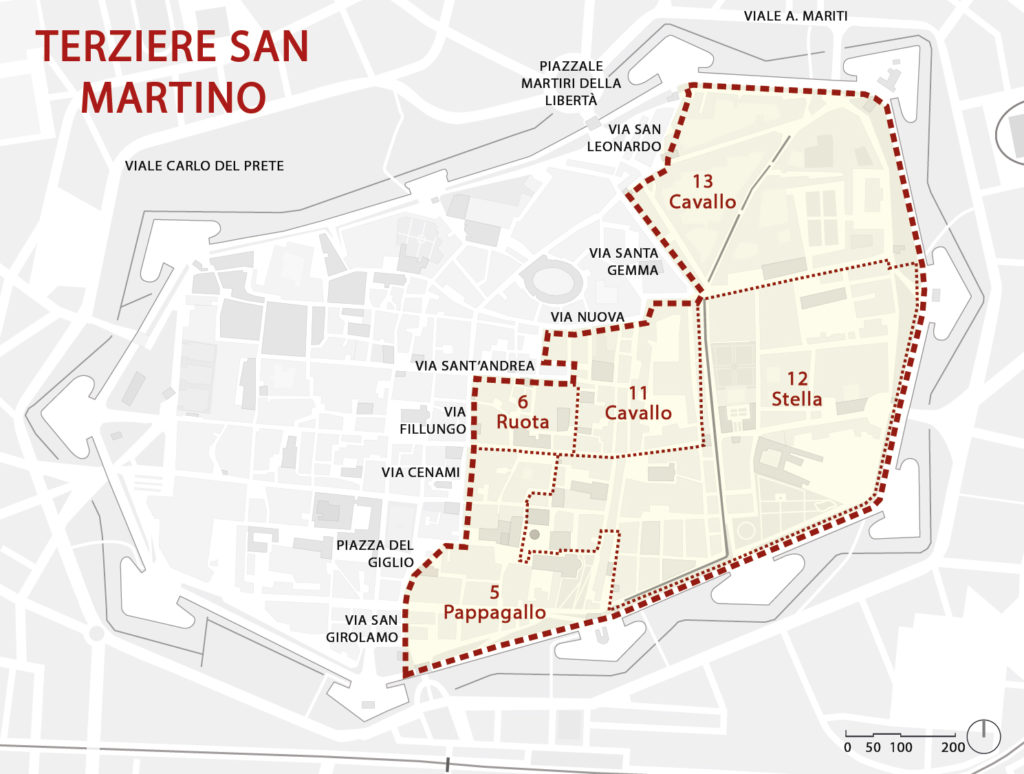 Mappa terziere di San Martino