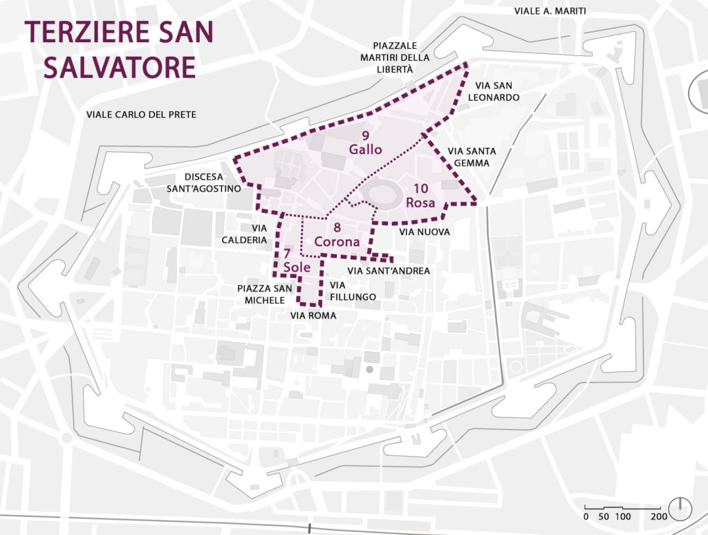 Mappa terziere San Salvatore